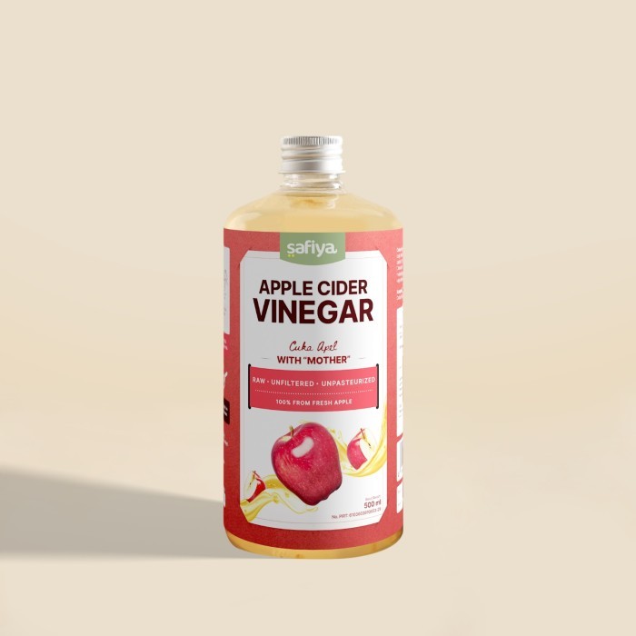 

Cuka Apel Safiya 500 ml Fresh 100% Diet Detoks Alami Bragg Apple Cider Vinegar With Mother
