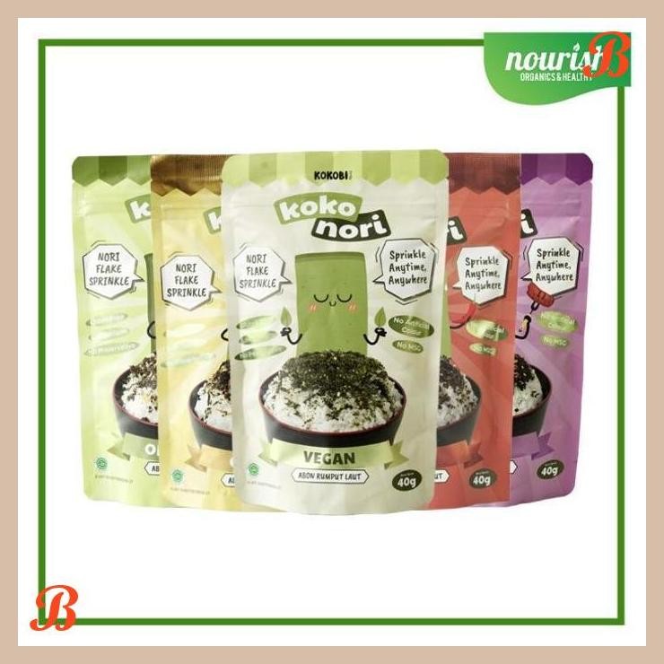 

| NN | KOKOBI KOKO NORI ABON RUMPUT LAUT TABUR NO MSG, TANPA PENGAWET 40GR