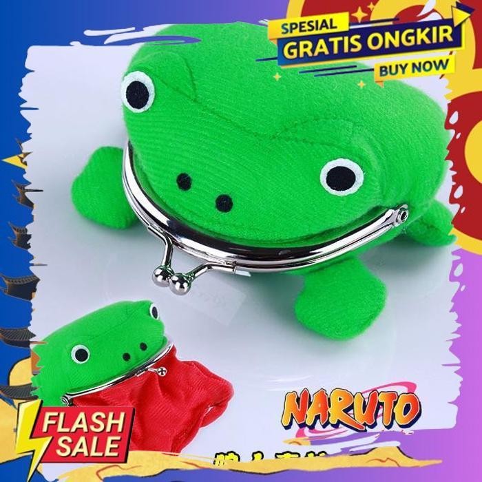 BISMILAH DOKO DOMPET KODOK NARUTO KATAK FROG DOMPET KOIN WALLET PURSE COIN ANIME ECOS