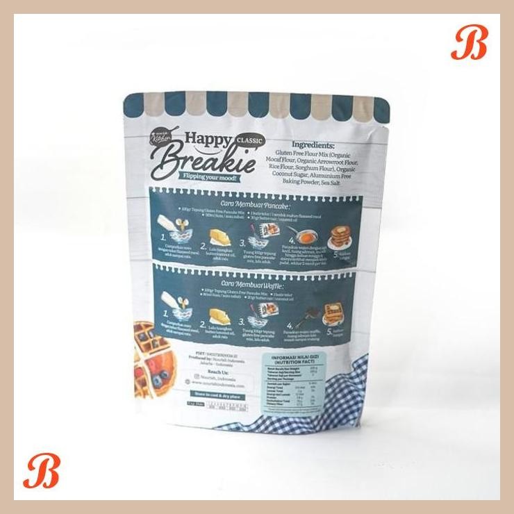 

| NN | HAPPY BREAKIE GLUTEN FREE PANCAKE & WAFFLE MIX - CLASSIC 200GR