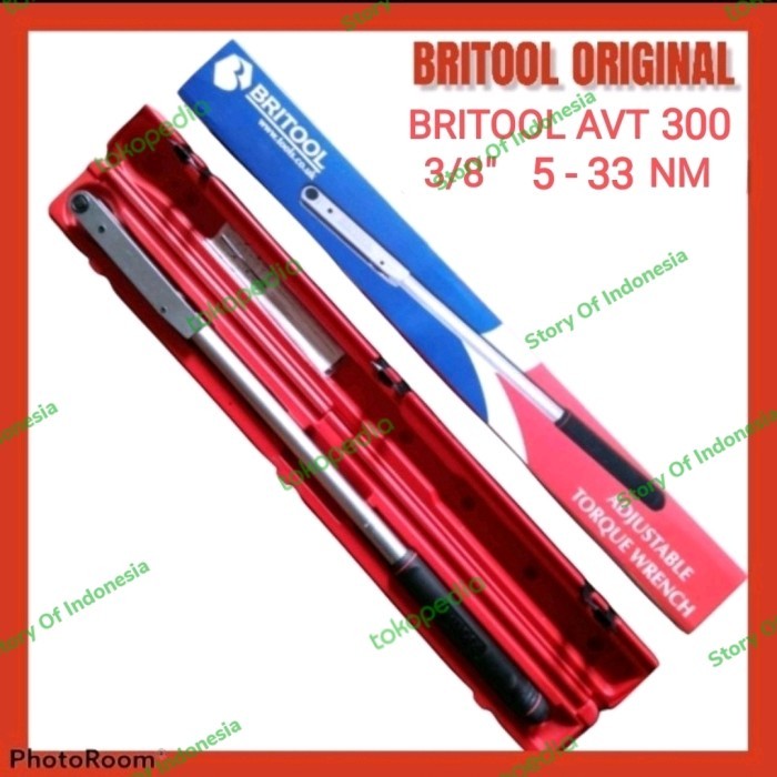 BRITOOL AVT 300 AVT300 A 3/8" KUNCI MOMENT / TORSI AVT300A 5-33NM