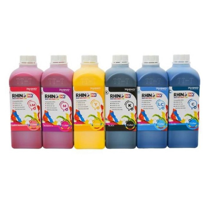 

Tinta Rhino Eco Solvent INK CMYK + LC LM 1000ML
