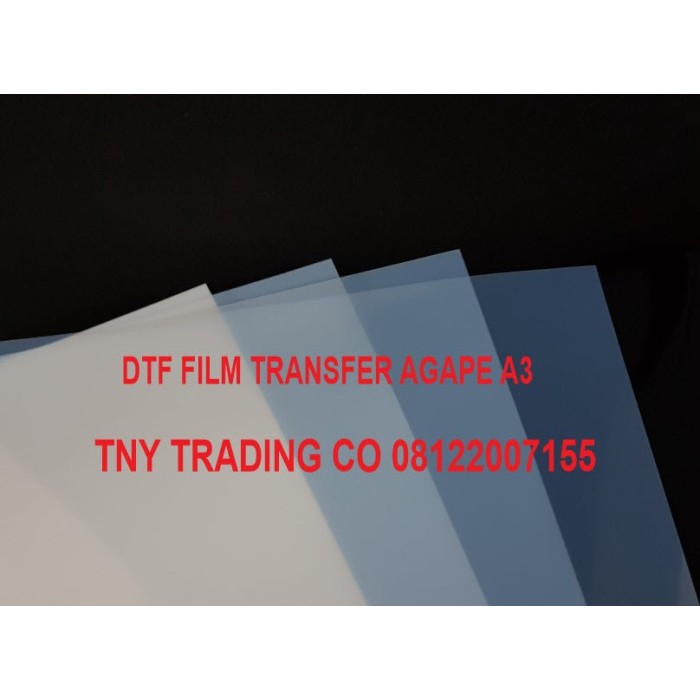 

DTF transfer film powder khusus tinta agape 100 lembar