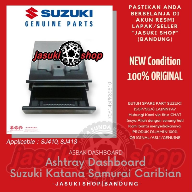 Ashtray Asbak Laci Dashboard Dasbor Suzuki Jimny Katana Samurai Caribian SJ410 SJ413 Asli Ori