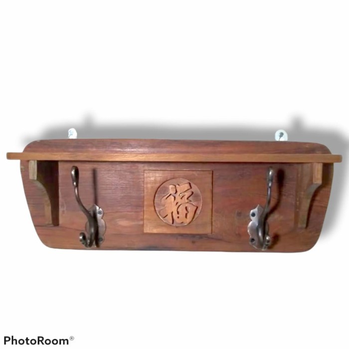 Jual Kapstok Kayu Jati Jadul Antik Lawas Gantungan Kunci