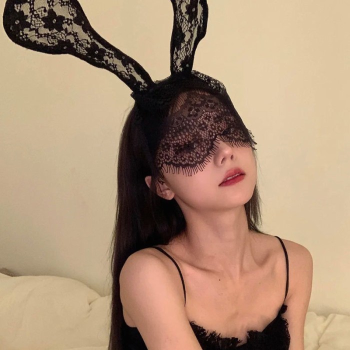 Kozuvibes Hairband Cosplay Bunny Hat Wedding Veil Bando Kelinci JWest