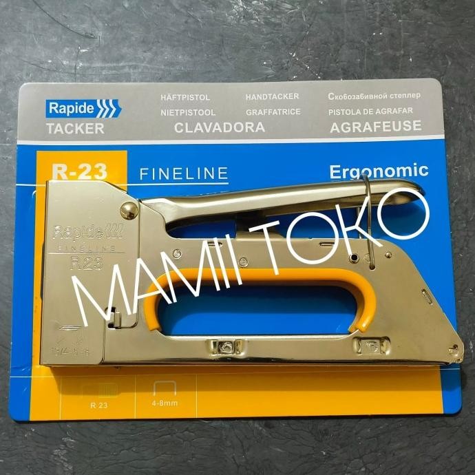 

RAPIDE R23 STAPLES HAND GUN TACKER HEKTER STAPLER TEMBAK MANUAL R 23 ORIGINAL DAN TERPERCAYA