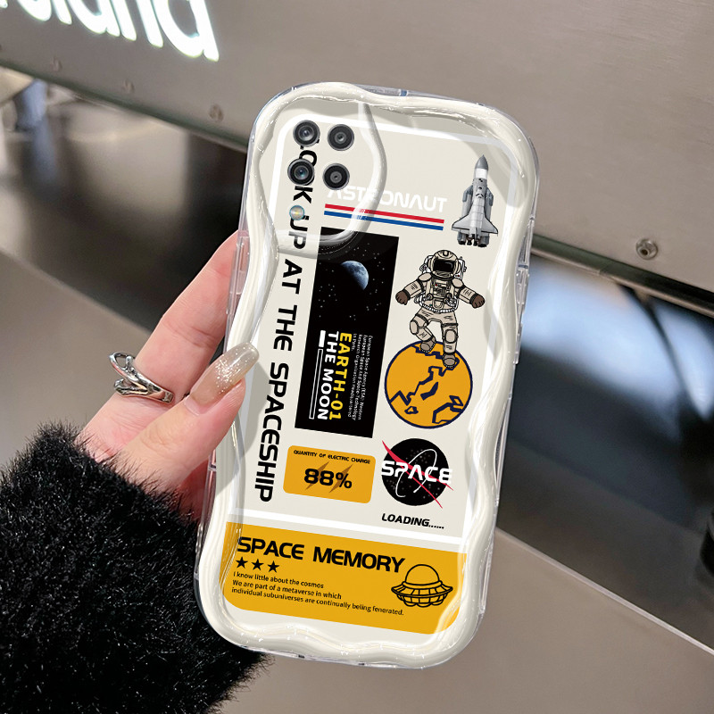 Casing Hp Untuk Samsung Galaxy A12 4G A12 5G M12 F12 Case Casing HP pola NASA astronot Cesing Kesing
