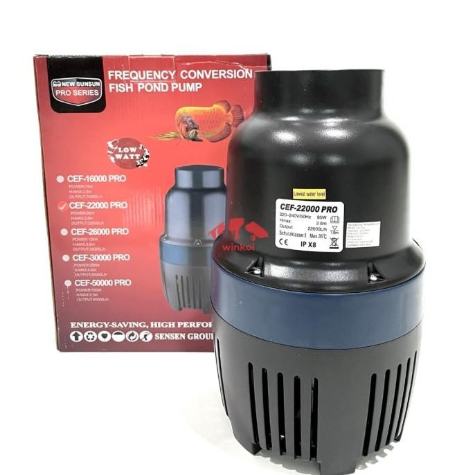 NEW SUNSUN CEF22000 CEF 22000 PRO Pompa Celup Tanpa Pipa Kolam-Tambak