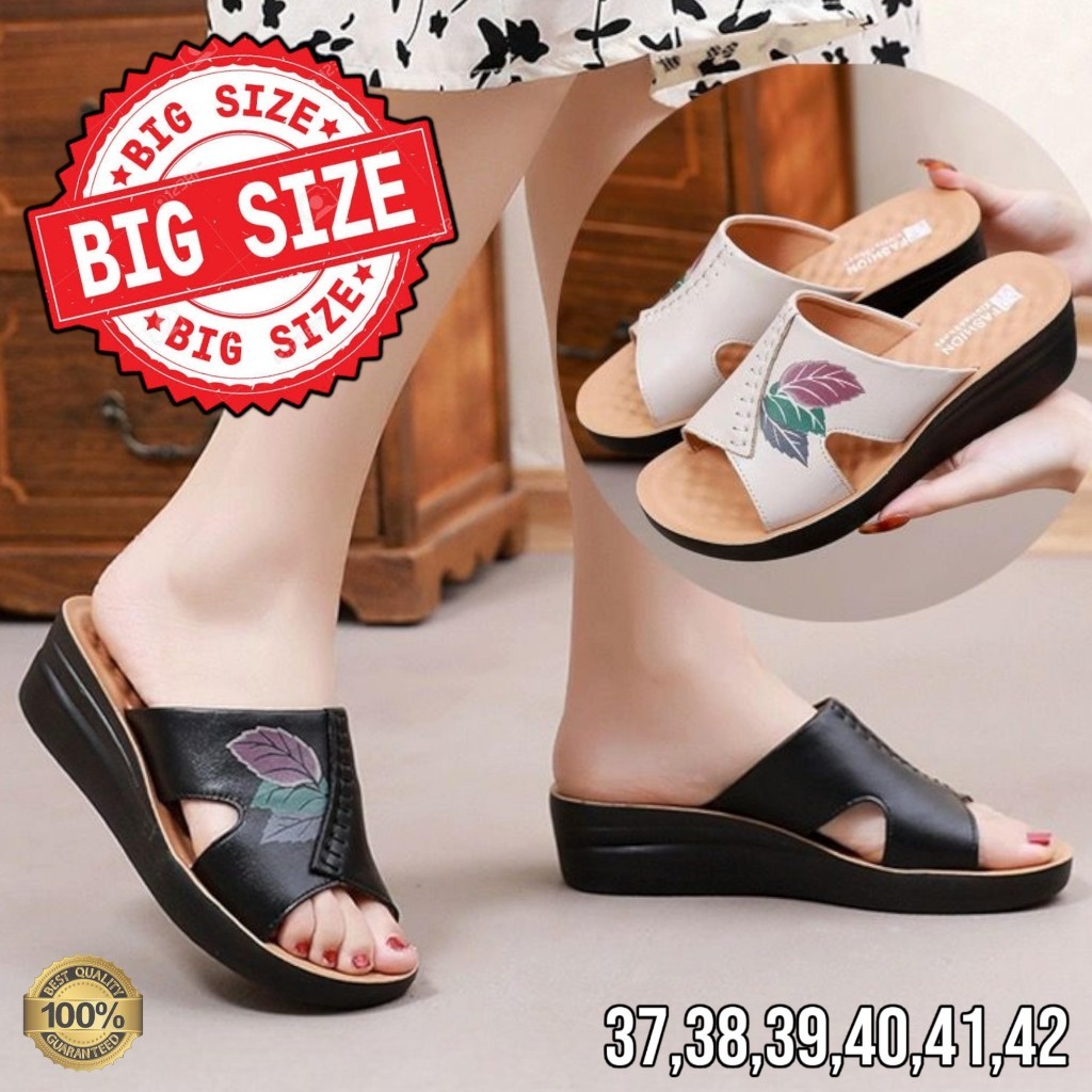 Wedges Wanita Wignes Sndal Cewek Sandal Haktebal Remaja Perempuan Srandal Kondangan Pesta Pernikahan