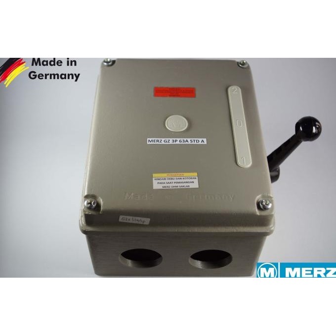 Merz Gz 63A/4P Buatan Jerman (Std A) Cos/Ohm Saklar/Handle Genset