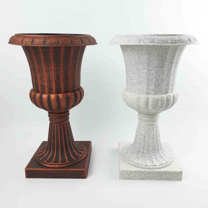 VAS PLASTIK MODEL KLASIK TINGGI 30 CM DIAMETER 14 CM/ POT PLASTIK