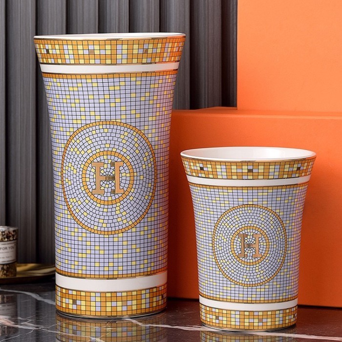 VAS BUNGA HERMES CERAMIC VAS LUXURY DECORATION