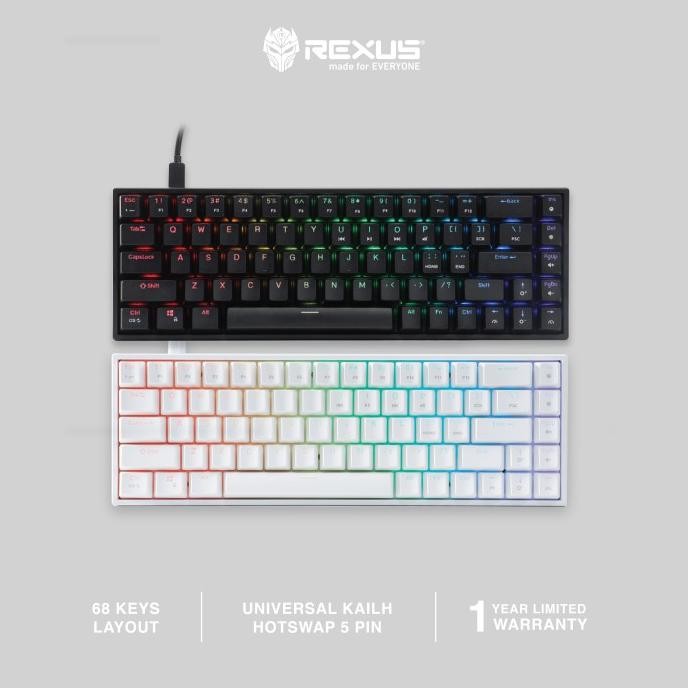 Rexus Keyboard Gaming Mechanical Daiva RX-D68 / D68