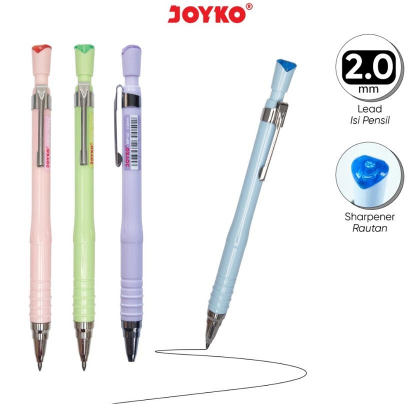 

( DAPAT 1 PCS ) PENSIL MEKANIK JOYKO MP-53 / Mechanical Pencil Propensil Joyko MP-53 2.0 mm