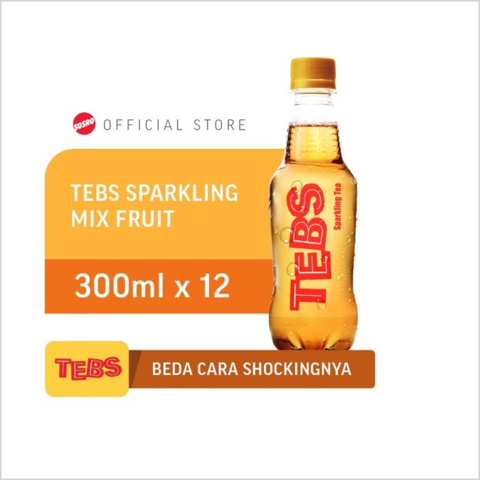 

TEBS Sparkling Mix Fruit PET 300ml 1 dus isi 12 pcs - minuman murah