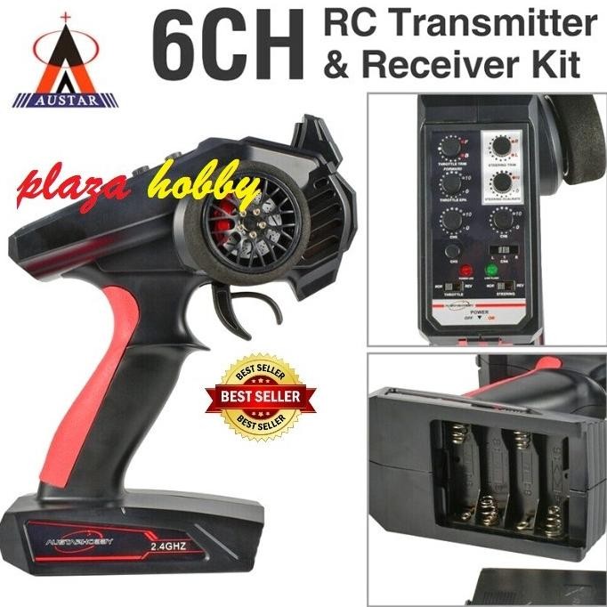 TRANSMITTER RC AUSTAR HOBBY AX8S AX-8S 6CH RC CRAWLER RC BOAT RC CAR ORIGINAL DAN TERPERCAYA
