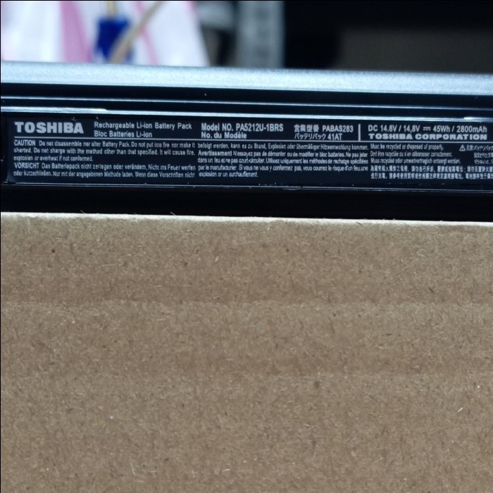 Paling Murah Original Baterai Toshiba Dynabook B55 B55/F B65 R73 Pa5212 Pa5283