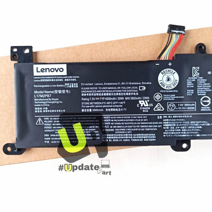 Laris Baterai Lenovo Ideapad 130-14Ast S145-14Iil 320-14Ast 330-14Igm V15-Ig