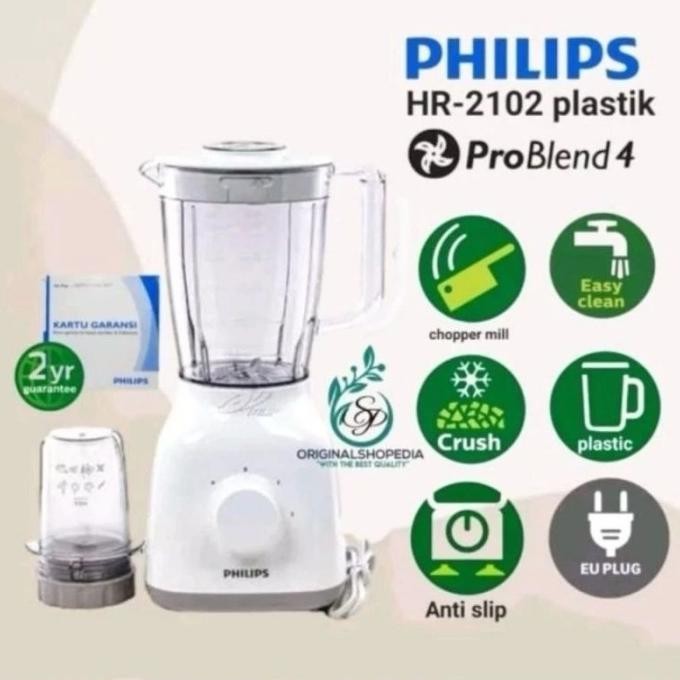 Promo Terbaru Dan Termurah Blender Philips Hr2106 / Blender Anti Pecah Blender Philips Kitrastorehan