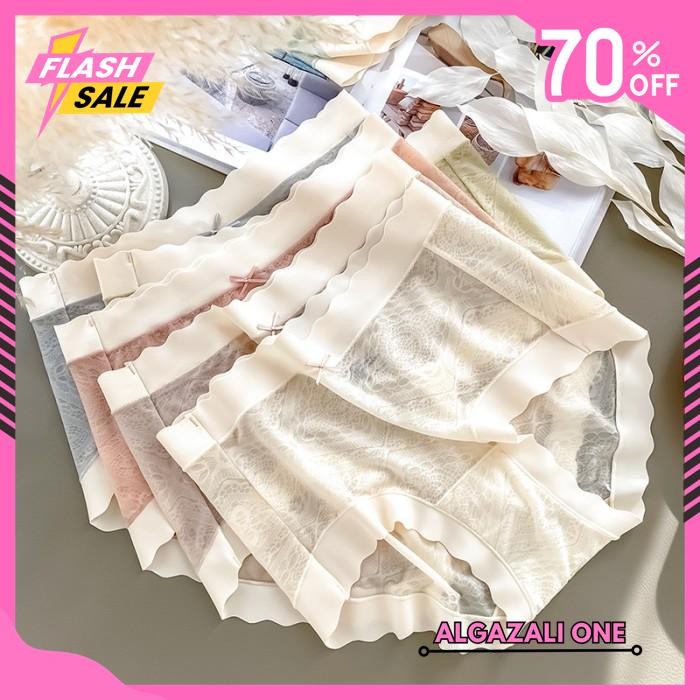 CELANA DALAM SEXY BIG SIZE SEAMLESS TRANSPARAN MID WAIST LEMBUT CD WANITA C SPECIAL HOT BY ALGAZALI 