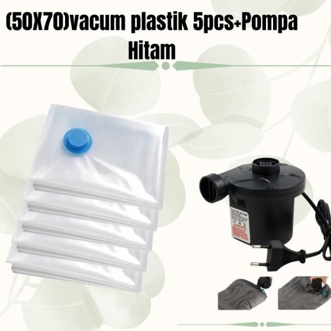 Vacum Bag Pakaian/Set Paket Vacum Plastik /Vacum Bag/Plastik Baju Travel/Vacum Transparan/Vacum Bag 