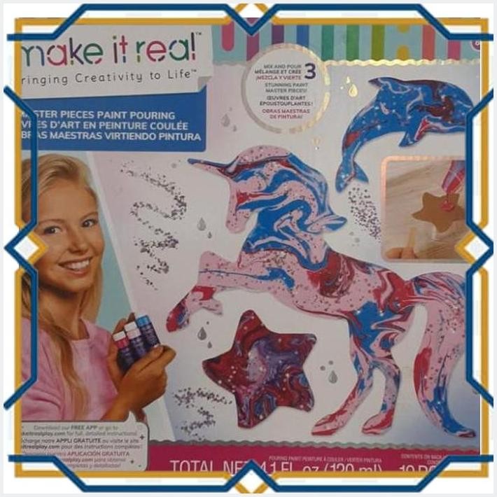 

[BAB] MAKE IT REAL MASTER PIECES PAINT POURING 19PCS 120ML ORI 8+