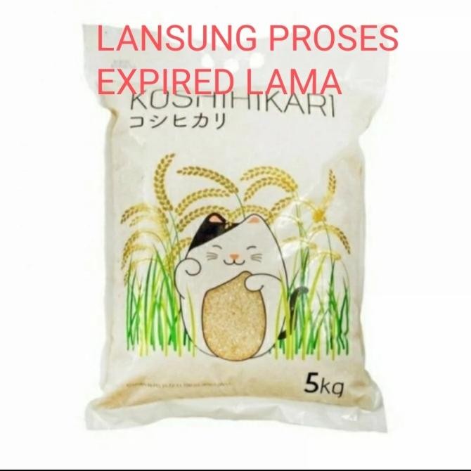 

Beras jepang koshihikari / Rice sushi koshihikari / 5 kg packing ori GS1