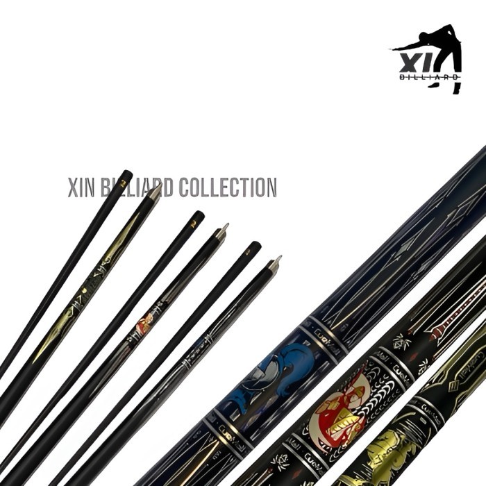 STICK BILLIARD KNIGHT CUE MALL CARBON BLACK TECHNOLOGY POOL CUE