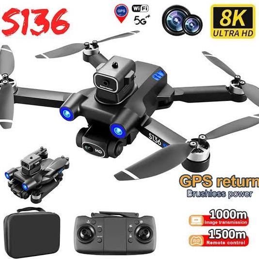 Terbaru Drone Gps S132 Dual Kamera 4K Optical Flow Terbang Stabil Brushless