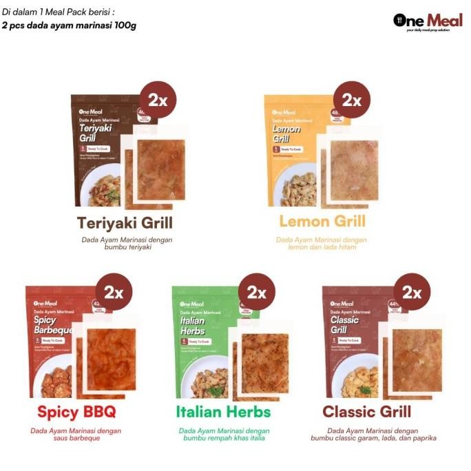 

Lauk Dada Ayam Marinasi 100 gram 10 Packs | Mix Variants