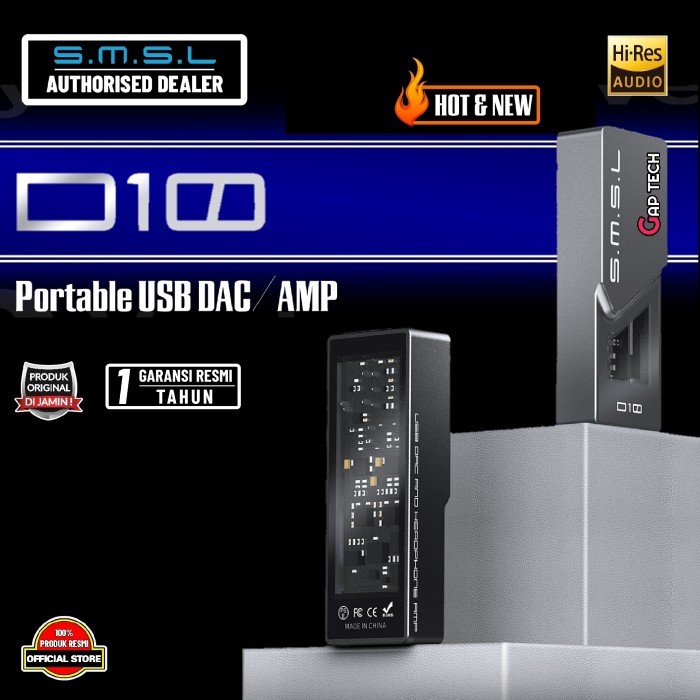 SMSL D10 / D-10 / D 10 Dual CS43131 Portable USB DAC/AMP / DAC AMP