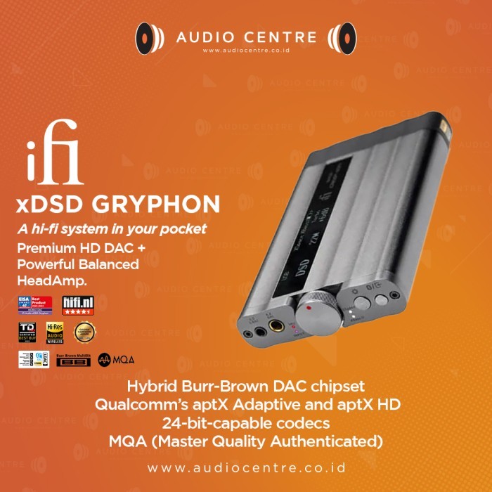 iFi xDSD Gryphon - Portable DAC/Headphone Amplifier dengan Performa Tinggi dan Desain Ergonomis