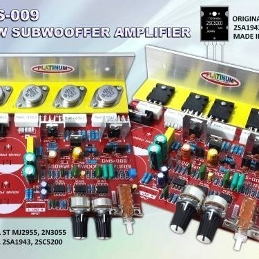 500W SUBWOOFER AMPLIFIER DMS-009 TOSHIBA ORI JEPANG
