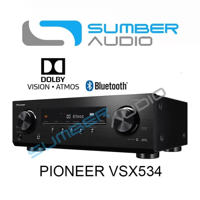 Pioneer VSX534 / VSX-534 Bluetooth Home Theater Dolby ATMOS 5.2 Ch