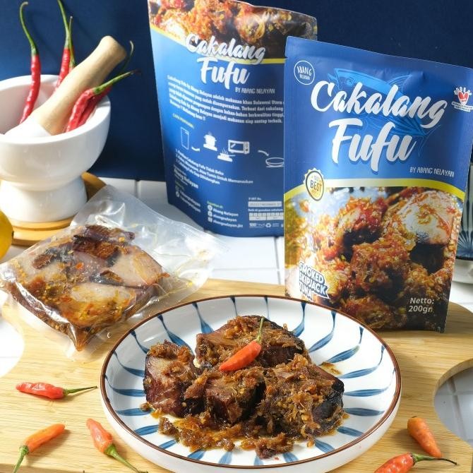 

2 pouch Cakalang Asap Cakalang Fufu Rica Abang Nelayan makanan instant