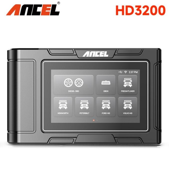 Ancel Hd3200 12V/24V Mobil Obd2 Scanner Sistem Penuh Truk Tugas Berat