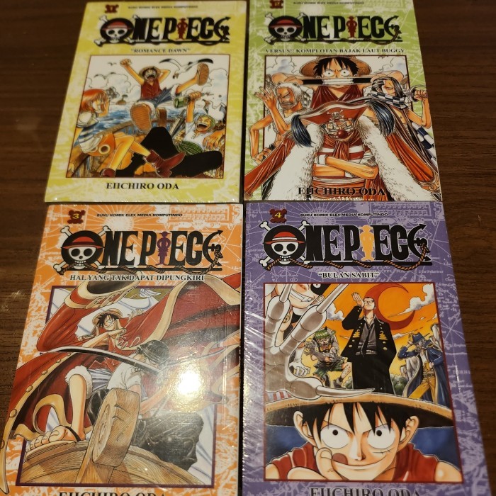 Komik One Piece set vol 1-4 segel ori