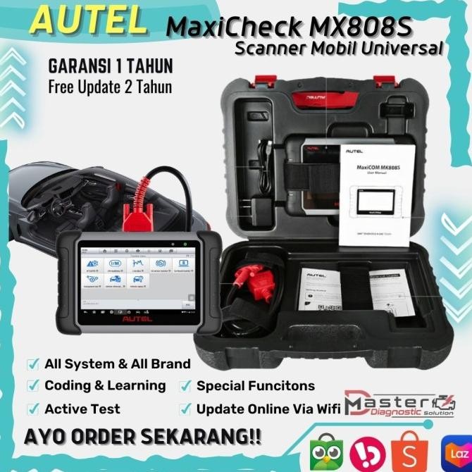 Scanner Mobil Autel Maxicheck Mx808 Scaner Obd2 Universal Scan Tool
