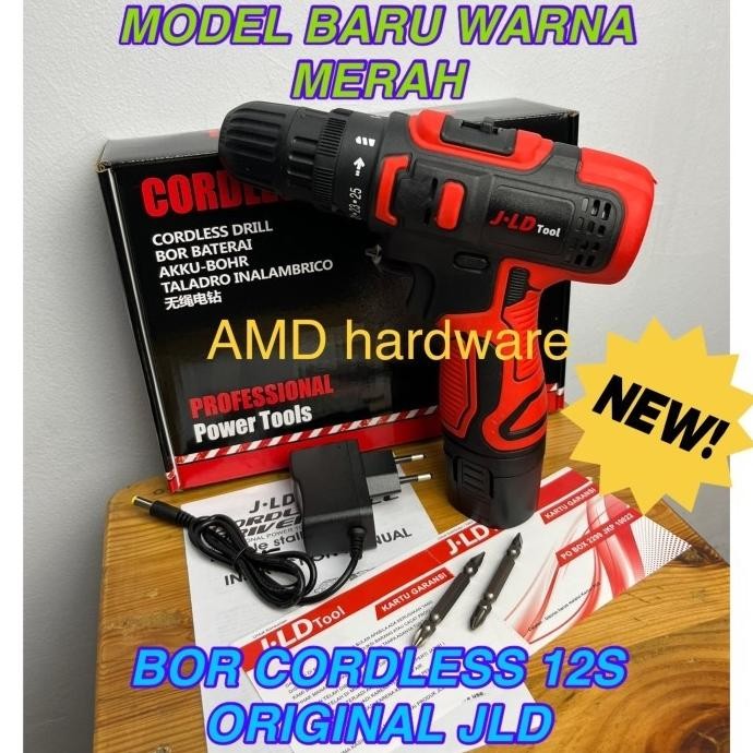 Mesin Bor Cordless Drill Baterai 12V JLD 12S Original J 12 S Volt [terbaik]