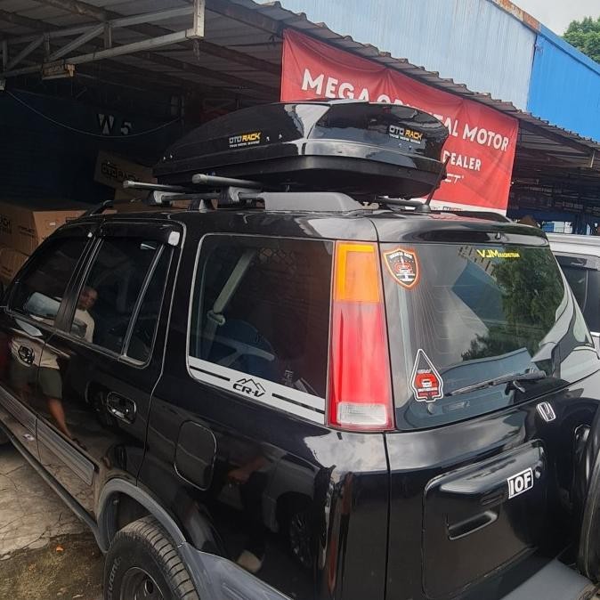 Paket Roof Box Adventure + Cross Bar Tour Otorack Crv 2000-2002 / Gen 1 [ Leigha ]