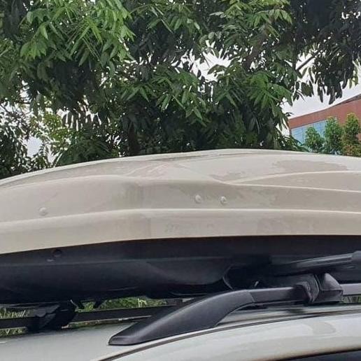 Paket Roof Box / Roofbox Solitaire + Cross Bar Otorack Plus Pemasangan [ Leigha ]