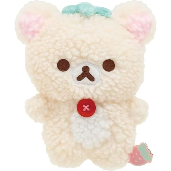 [Langsung dari Jepang] Dompet Koin Boneka Mewah Rilakkuma Korilakkuma's Strawberry Day Korilakkuma J