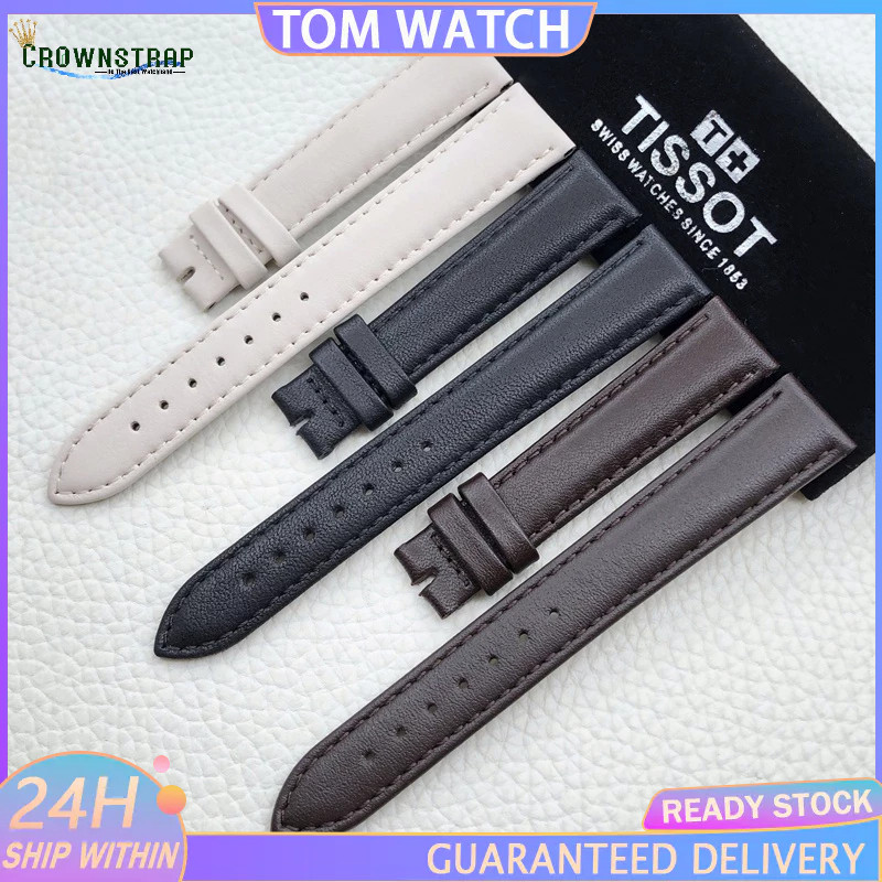 Diadaptasi Untuk Seri Tissot 1853 Zhenshi Tali Kulit Asli T103 T103210A Gesper Pin Jam Tangan Asli 1