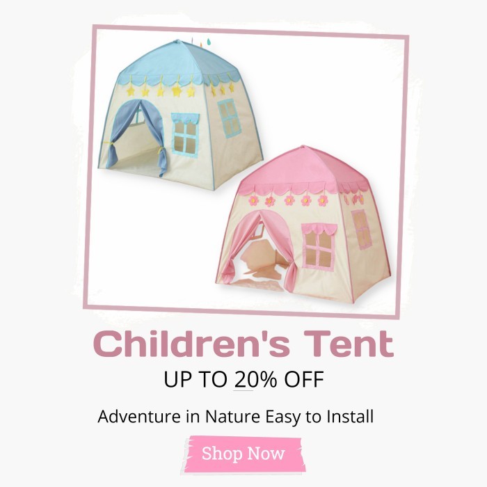 SALE Tenda Mainan Anak Tenda Portable Kemah Anak Tenda Anak Outdoor