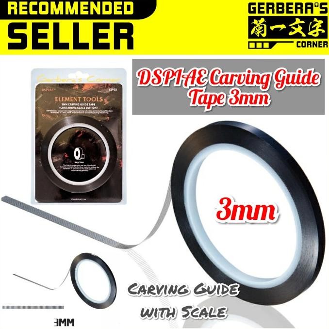 

BIG SALE DSPIAE CARVING GUIDE 3MM PANEL LINE TAPE DYMO TAPE SCRIBING TAPE ORI !!!!!