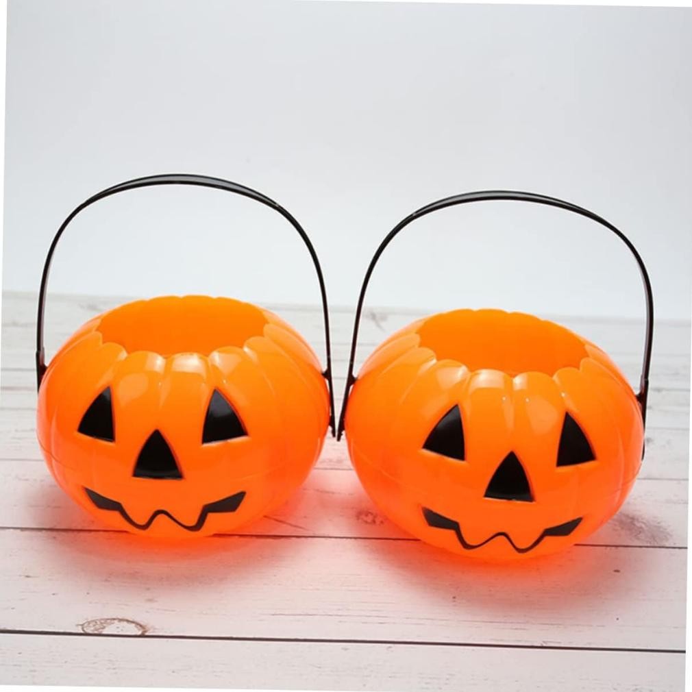 

GHT TAS LABU PERMEN HALLOWEEN TRICK OR THREAT PUMPKIN TERLARIS