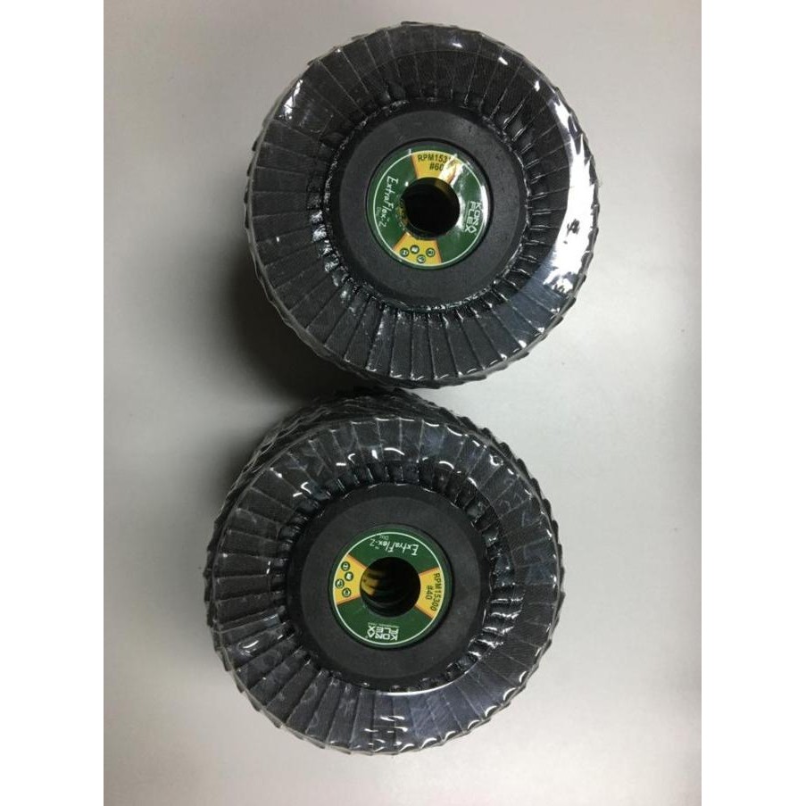 ><><><] Amplas Susun 4" Konaflex Flexible Flap Disc BLUE - Grit 40