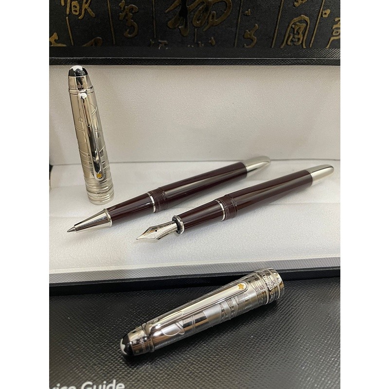 

Mewah MB Mont Little Prince 145 Seri Roller/Fountain Pen Naik Perak Turun Warna Coklat dengan Hiasan Perak Bintang Kuning untuk Hadiah Kantor Sekolah |D64A654A|
