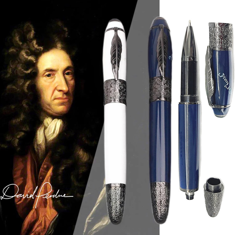 

Mont Great Writer Daniel Defoe Edisi Khusus Pena Bolpoin Rollerball Menulis Halus dengan Nomor Seri 0301/8000 |14ED05B0|